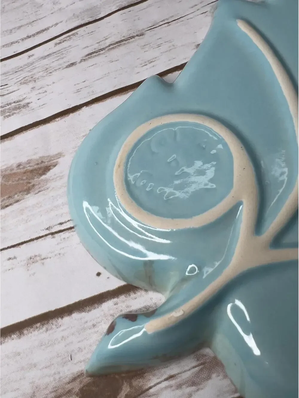 Cal-Ramics‎ by Cisse - Leaf Shaped - 1950's Vintage Drip Glaze
